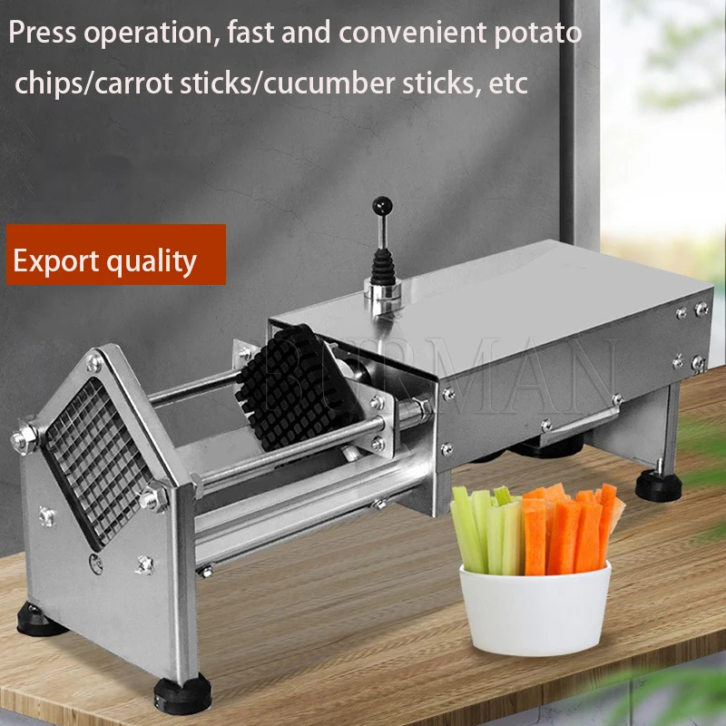 Potato Chips Cutting Machine 7 10 14MM Vegetable Cutter Electric Potato Strip Making Tool For Cucumber Carrot