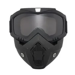 HD Transparent Fog - Proof and Sand - Proof Full Face Protective Goggles (Gray)