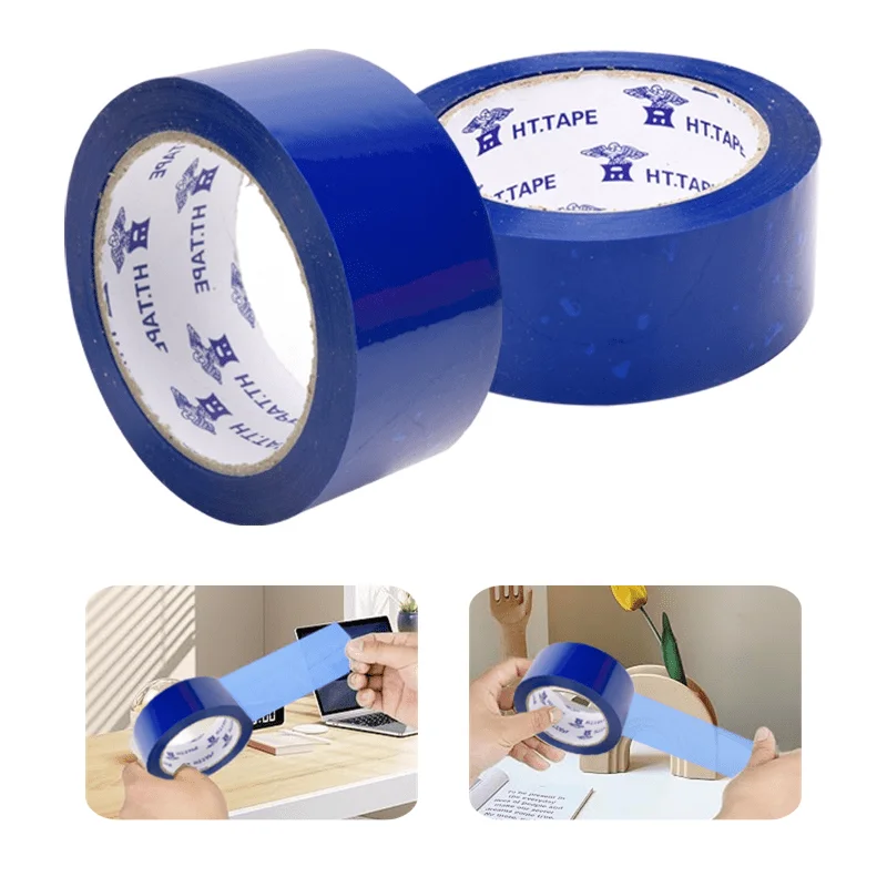 Strumento Di Imballaggio Per Nastro Blu Zaffiro Da 1800 Pollici/Rotolo Forniture Per Imballaggio Per Ufficio Materiale Pp Impermeabile Durevole Può Es