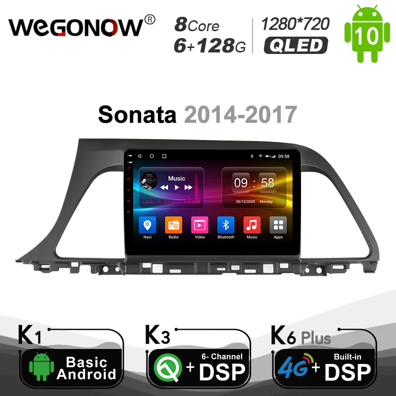 Автомагнитола Ownice Android 10 0 6G + 128G для Hyundai Sonata 2014-2017 GPS 4G LTE 1280*720 |