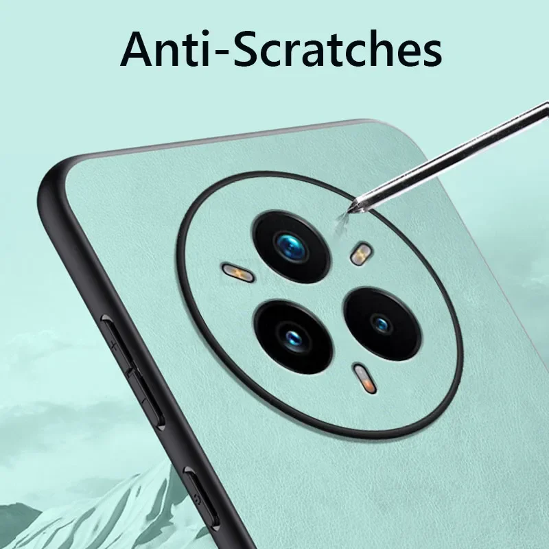 Elegant Leather ShockProof Back Cover Case - Soft, Durable, and Stylish Design