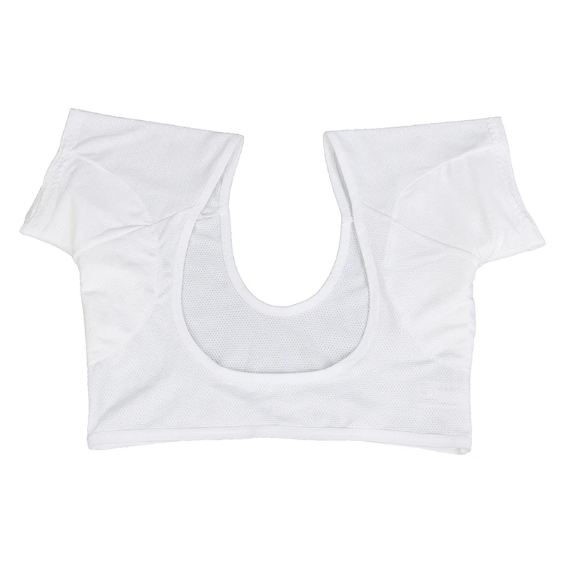 1PCS White Reusable Washable M L Model T-shirt Shape Sweat Pads Underarm Armpit Sweat Pads Perfume Absorbing Anti