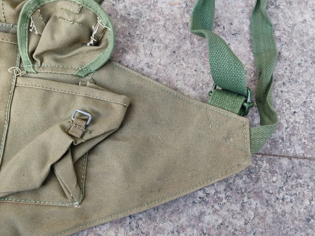GENUINE ORIGINAL Suplus Chinese Army PLA Type 85 Chest Rig 7.62*25mm Ammo Pouch Made in 1994s