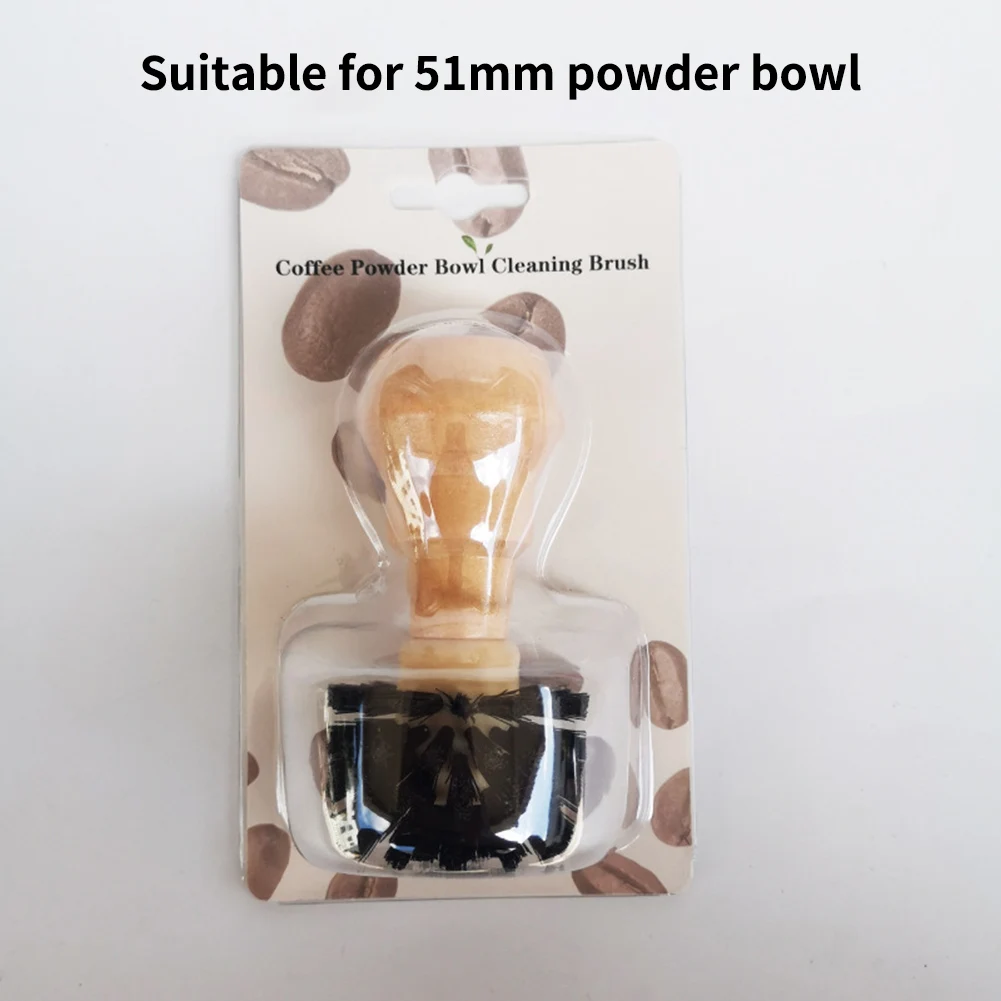 

High Quality Cleaning Brush Cleaning Brush Coffee Machine Durable Bristles High Quality Powder Bowl Solid Wood Handle Lotus Wood