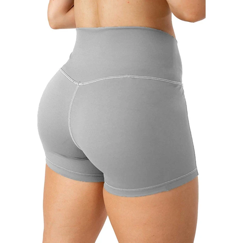 Yoga Shorts Workout Shorts V Cross Waist Yoga Shorts for Women Seamless Gym Shorts Scrunch Butt Workout Women Running Amplify Sports