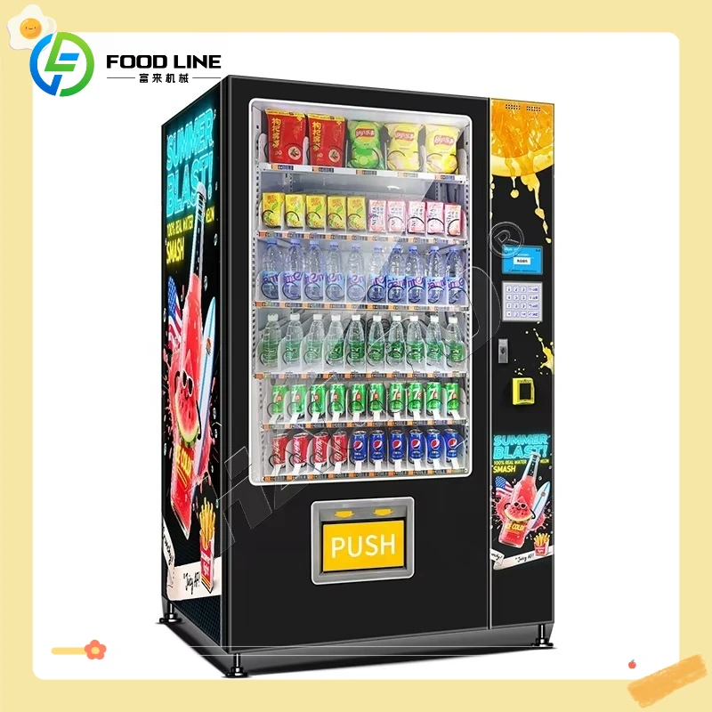 Vending Machine Drink Combo Cold Drink Water Snacks Customize Automatic