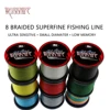 Warknife 100M 8 Strands X8 6-300LB PE Braided Fishing Wire 11 Colors Multifilament Super Strong Fishing Line Japan 1