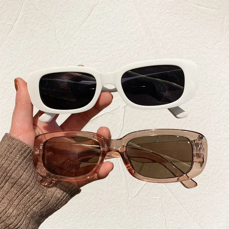 Chic Vintage Luxury Gradient Square Sunglasses