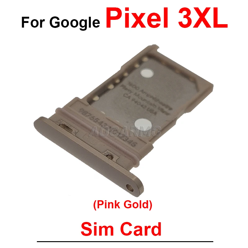 SIM Card Holder Tray Replacement - Black, White, Purple, Pink, Gold