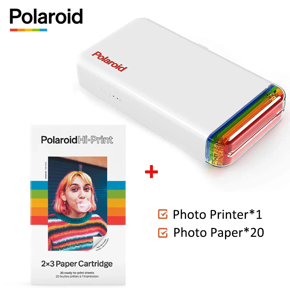 Polaroid Photo Printer Mobile Phone Bluetooth Portable Printer With 20
