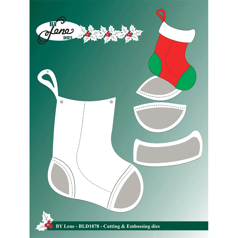 Festive Mailbox Metal Cutting Dies for DIY Holiday Scrapbooking and Decorative Paper Crafting