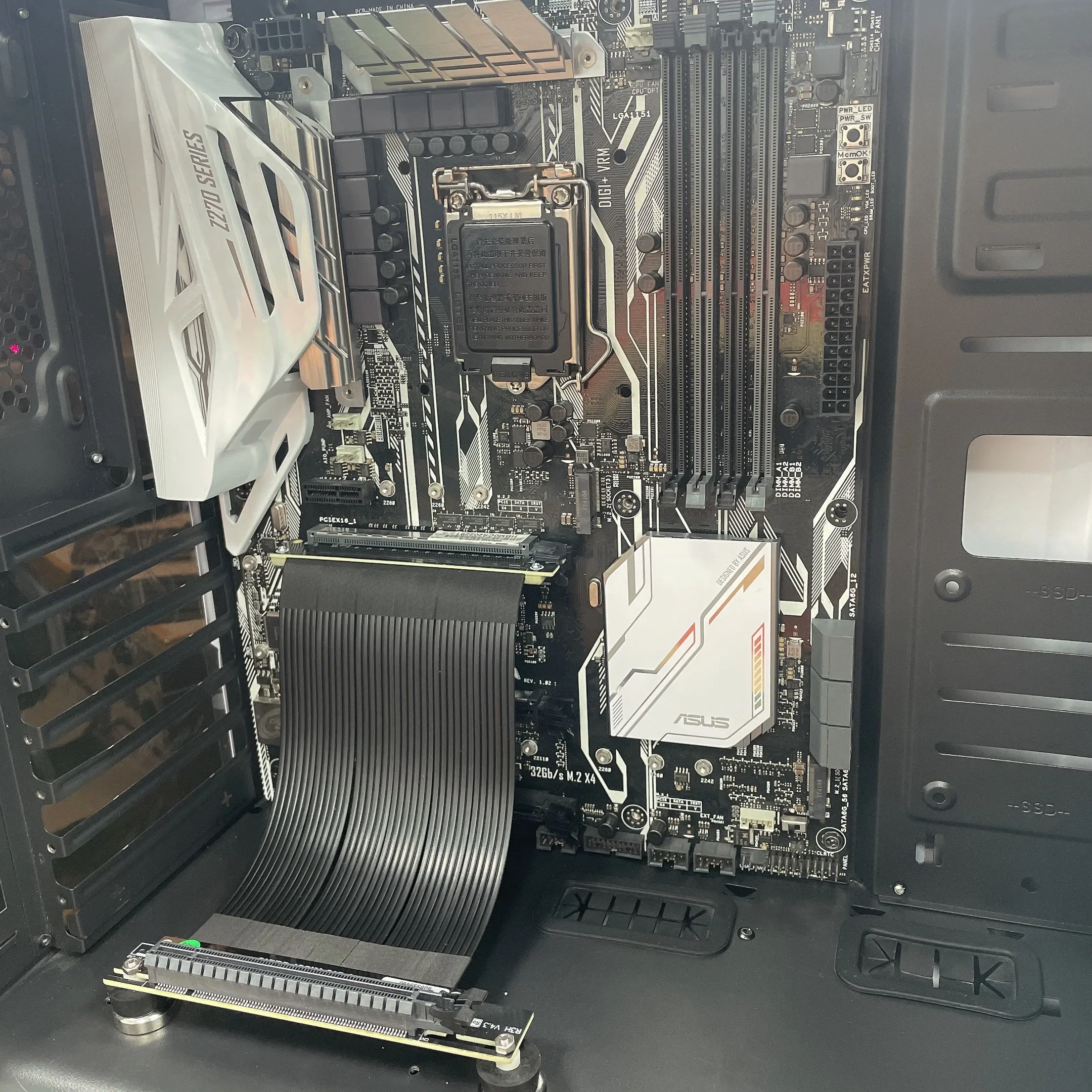 High Velocidade Pci Express Riser Extension Cabo Vertical Gpu Gaming Placas de Vídeo Pcie 4.0x16 Preto Prateado Rtx 3090 Novo 2023 - Imagem 3