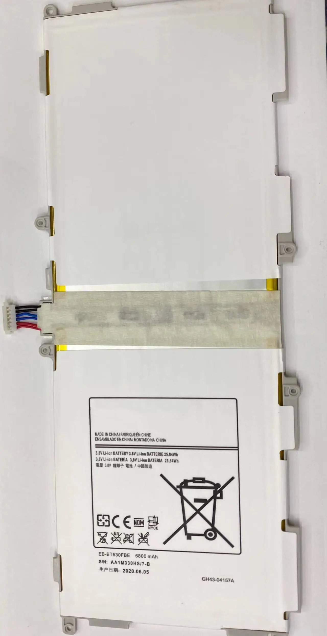 New Battery 6800mah Ebbt530fbe Battery For Samsung Galaxy Tab Tablet 4