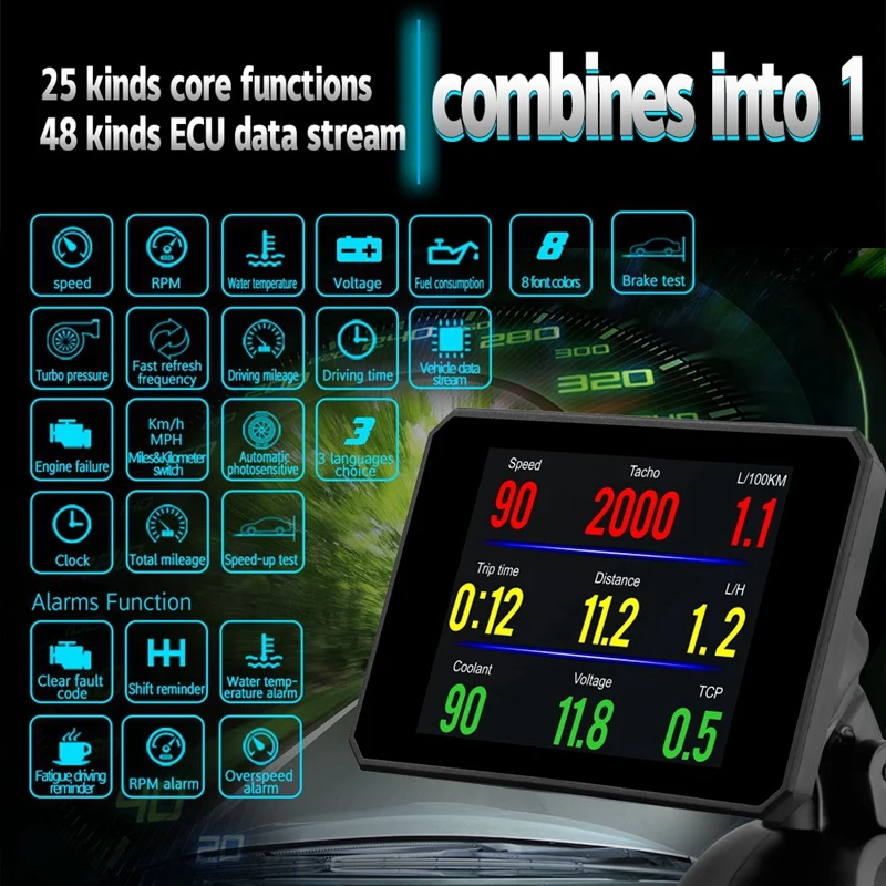 OBD Ʈ HUD  ÷, ڵ  跮, OBD2 Ʈ   溸 ý, P16