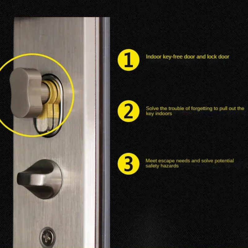 Door Lock Cylinder Single Open Lock Cylinder 10Pieces Master Keys High Quality Indoor Anti-theft All Copper