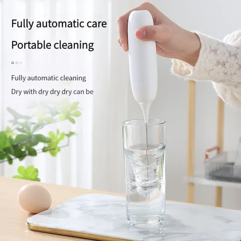 Battery Model Handheld Egg Beater Froth Mixer Kitchen Automatic Coffee Milk Foaming Mixer Kitchen Whisk Tools 1PC milk frother egg beater electric milk frother