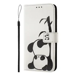 Cartoon Painted Leather Flip Wallet Case with Card Holder Slot - Moto Edge 70 5G (YB0720)