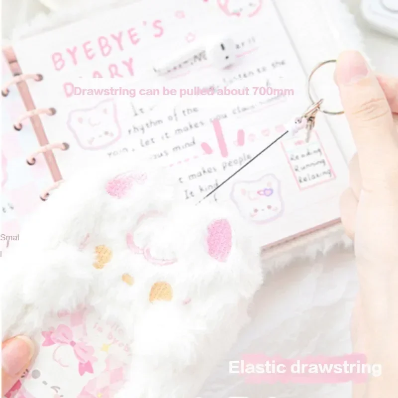 3 Style Soft Plush Card Holder Cute Cat Dog Student ID Card Cover  Protective Case Idol Goo Card Postcard Holder Kpop Stationery 6