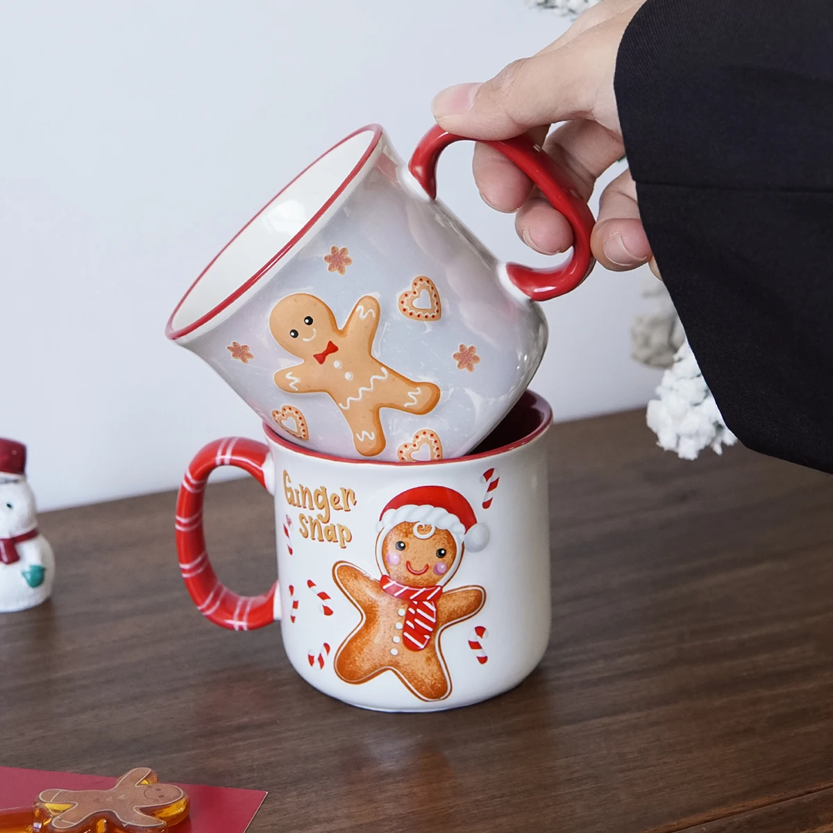 Gingerbread Man Ceramic Mug 3