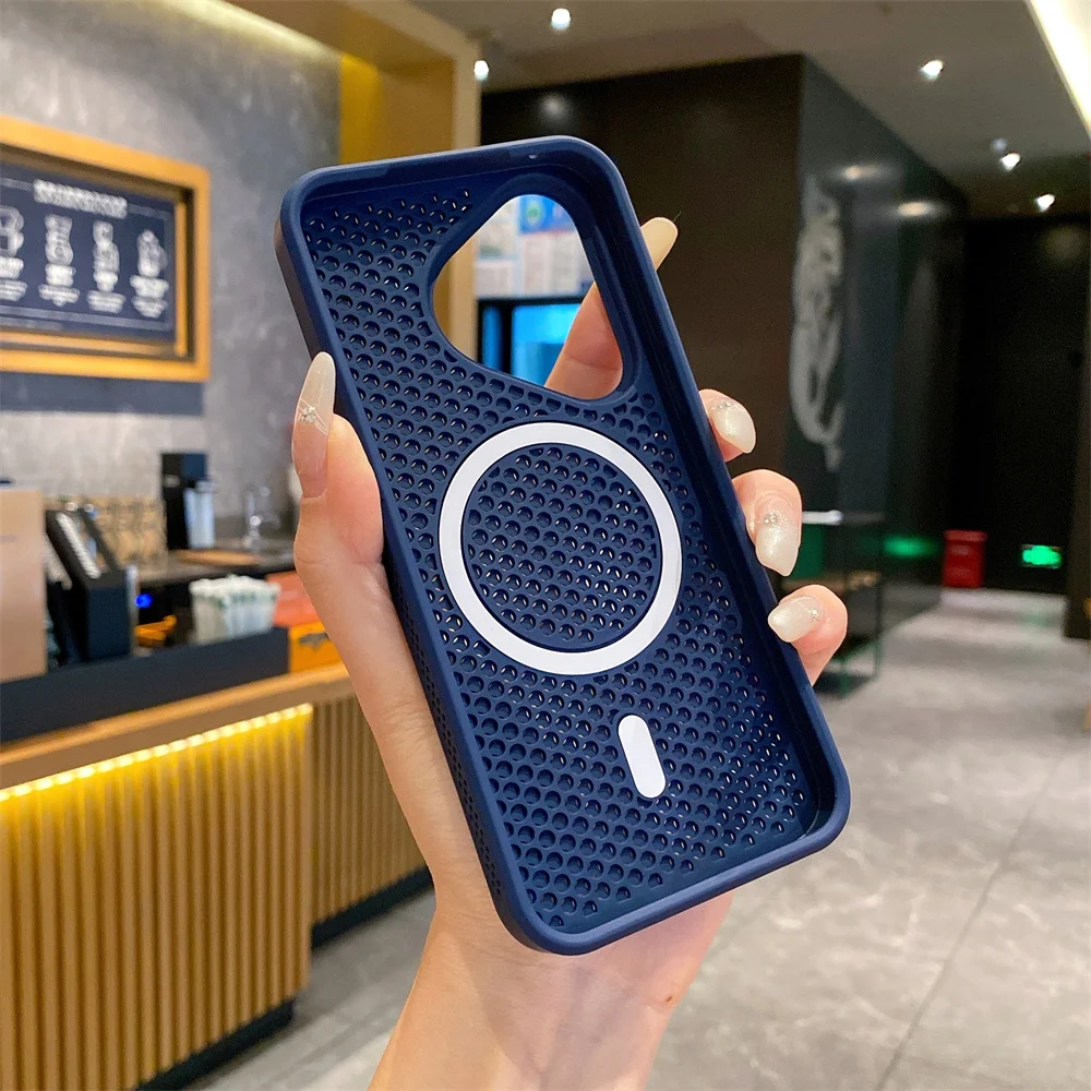Magnetic Heat Dissipation Breathable Mesh Case