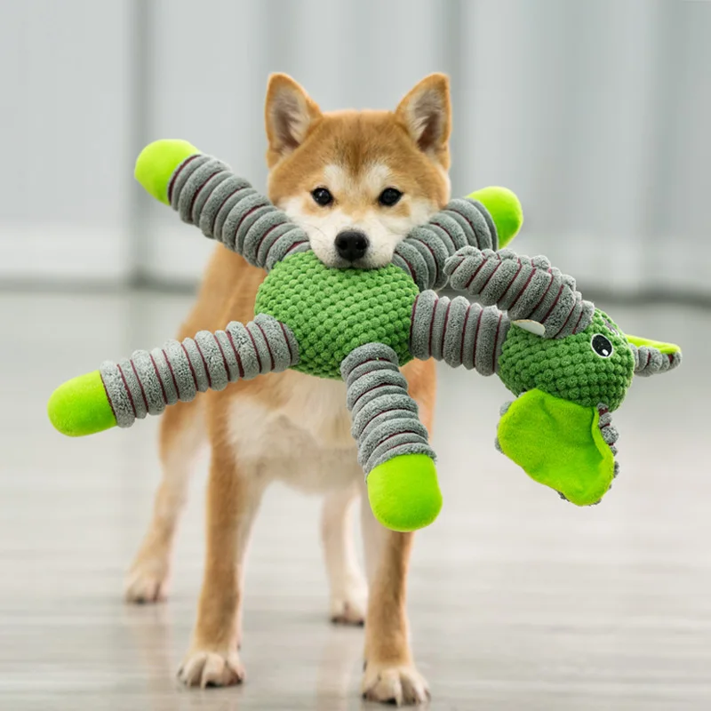 2pc Pet sounding Toys Anti-bite pet plush toys catand dog training molar toysPiggy Elephant PlushToy small and medium sized dogs 6