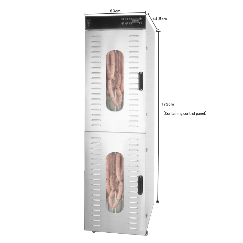 

110v/220v Commercial Stainless Steel Food Dehydrator Dried Fruit dryer automatic sausage rotary dryer Sausage dryer