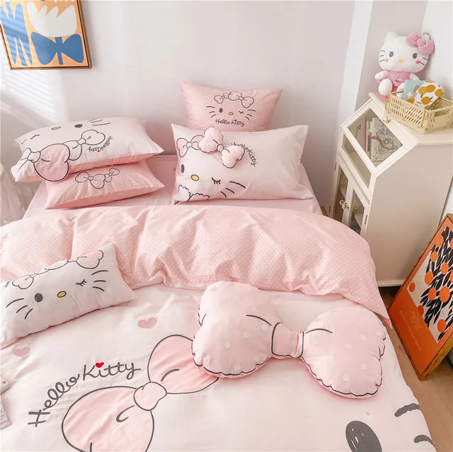 Hello Kitty Duvet Insert, Comforter Single Twin Queen Double / Full Si –  PeachyBaby