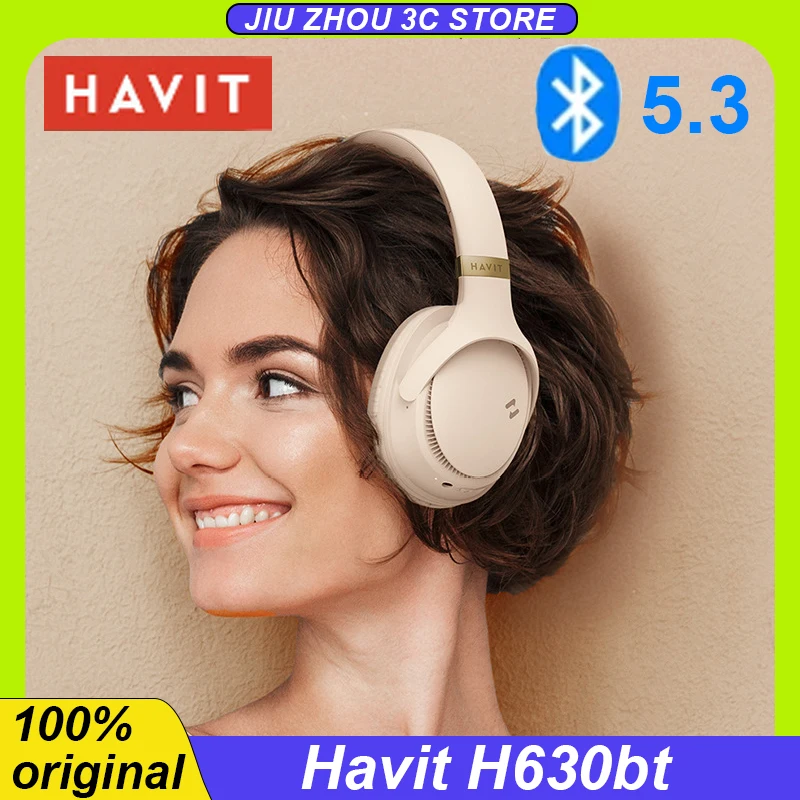 Беспроводные наушники Havit H630bt, Bluetooth 5,3, гарнитура для музыки, киберспорта, шумоподавление, наушники дальнего действия, наушники на заказ