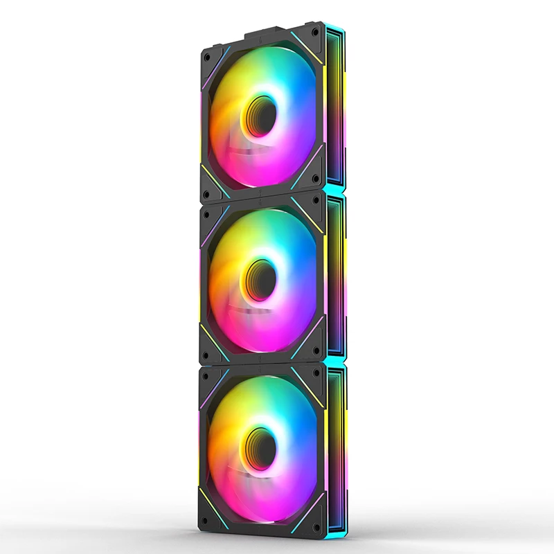 TEUCER JM-1 Fan 120mm ARGB Shenguang Synchronous Cooler for PC Case Air Cooler PC Case Fan 12cm Silent Water Cooling Fan