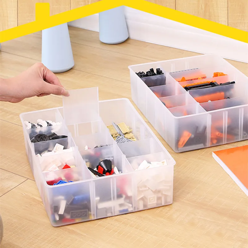 Boîte de rangement portable pour puzzle, boîte de tri de jouets, gain de  place, haute capacité, utile, clair, maison - AliExpress