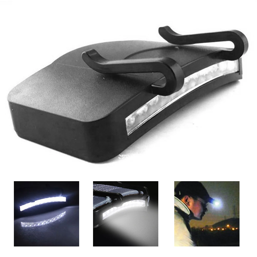 

super Bright 11 LEDs led light headLamp head Flashlight head Hat Light Clip on light Fishing head lamp