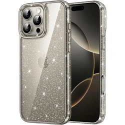 Gold Glitter Phone Case - Chic Protective Cover - iPhone 13 Mini (Black)