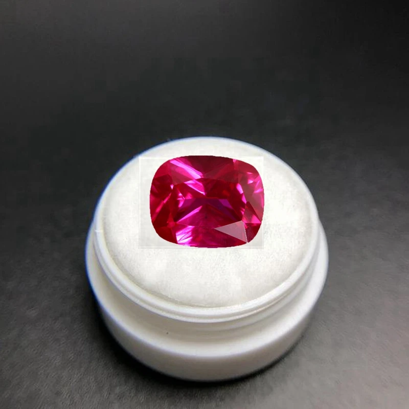 

Box Set Large Pigeon Red Ruby Corundum Sapphire 12x16mm 12.50Cts Rectangle Shape Sri-Lanka VVS Loose Gemstone For Jewelry Making