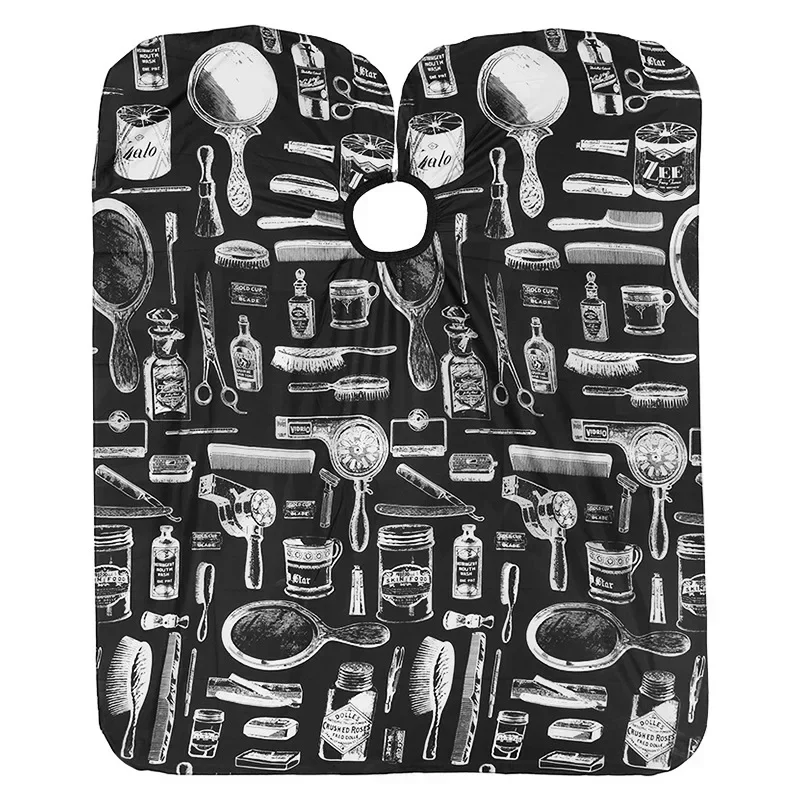 이발용 가운, 미용실 헤어드레싱 가운, 검정 가운, 방수 이발사 앞치마, 이발용 케이프