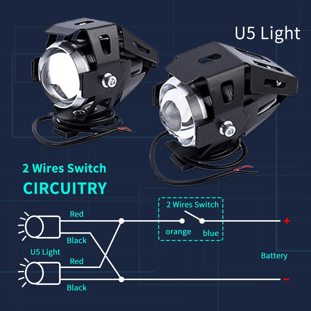Universal Motorcycle LED Light U5 12V Auxiliary Lamp Driving headlight DRL Fog Light For BMW R1200RT S1000R F800GT Accessories Universal Motorcycle LED Light U5 12V Auxiliary Lamp Driving headlight DRL Fog Light For BMW R1200RT S1000R F800GT Accessories