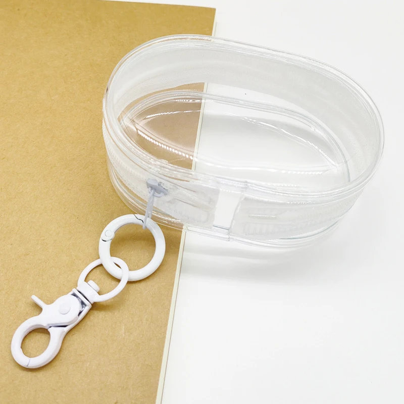Storage Bag Toy Storage Case Doll Bag Earphone Protective Case Pouch Mystery Box Portable Mini Clear Zipper Storage Bag for Earphones Chargers Gift