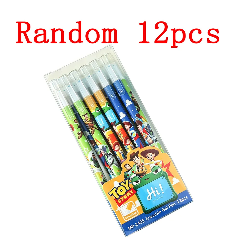 Set di 6/12/24 Penne Gel Cancellabili Toy Story, Inchiostro Blu, Punta Fine 0.5mm, per Studenti, Ufficio, Scuola, Regalo di Compleanno - immagine 6