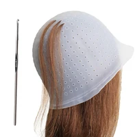 Capuchon de coloration de cheveux en Silicone, pour la coiffure, avec aiguille, outil professionnel de teinture pour Salon de coiffure 2
