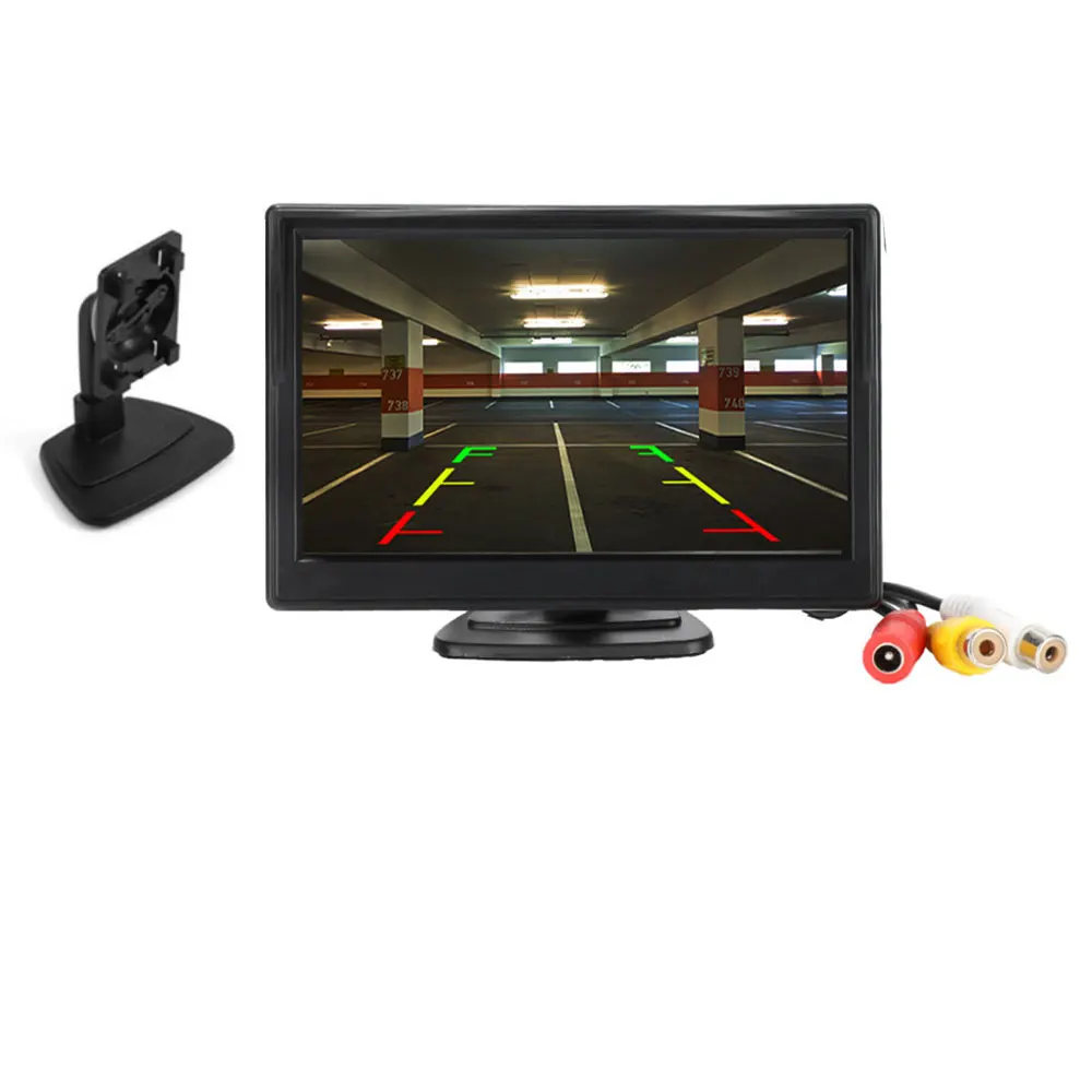 Parcheggio 5 pollici Monitor per auto TFT LCD 5 "HD Digitale 16:9 800*480 Schermo Ingresso video bidirezionale per telecamera retromarcia DVD VCD - Image 4