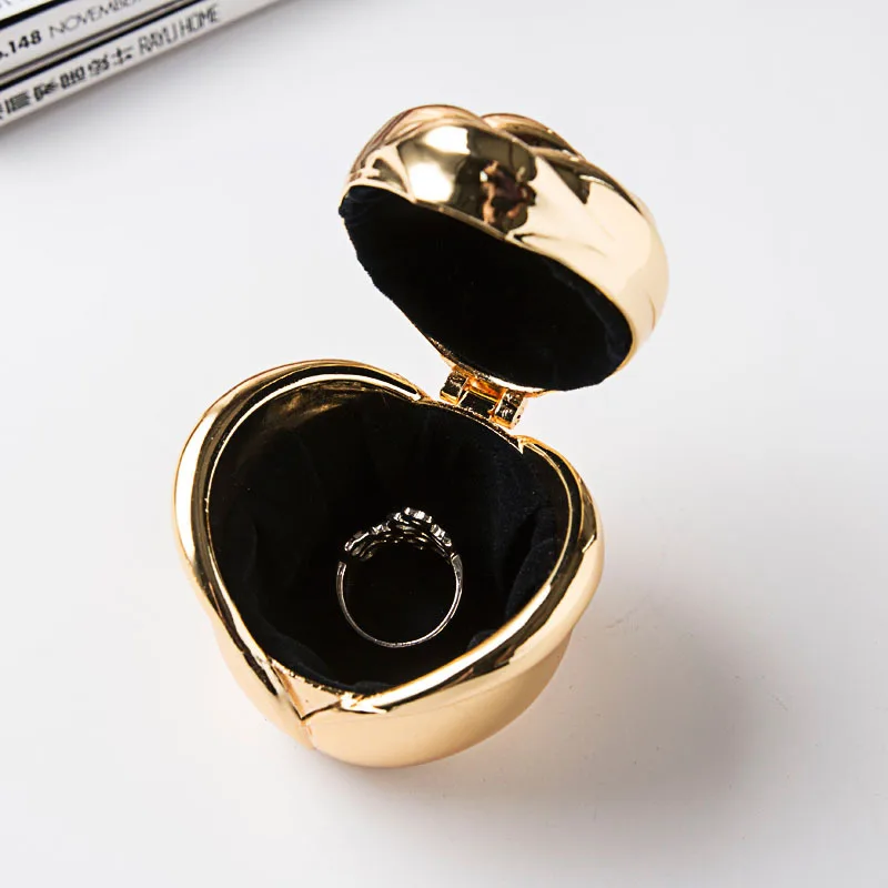 Vintage Rose Flower Style Antique Women Trinket Jewelry Gift Box Necklace Earrings Ring Storage Case