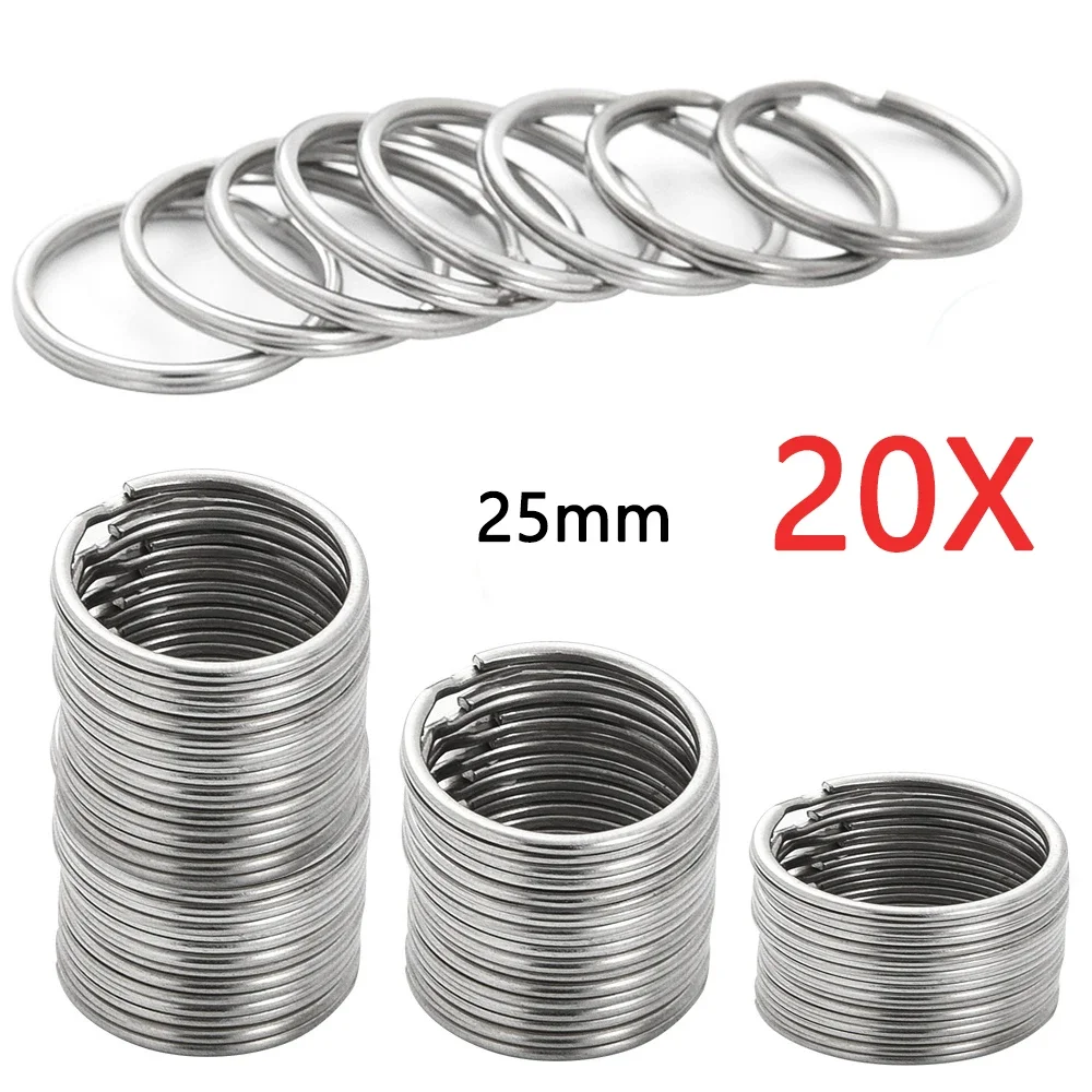 טבעות מתכת למחזיקי מפתחות סטים מחזיקי מפתחות אנטי חלודה מחזיקי מפתחות לרכב תליון מחולק