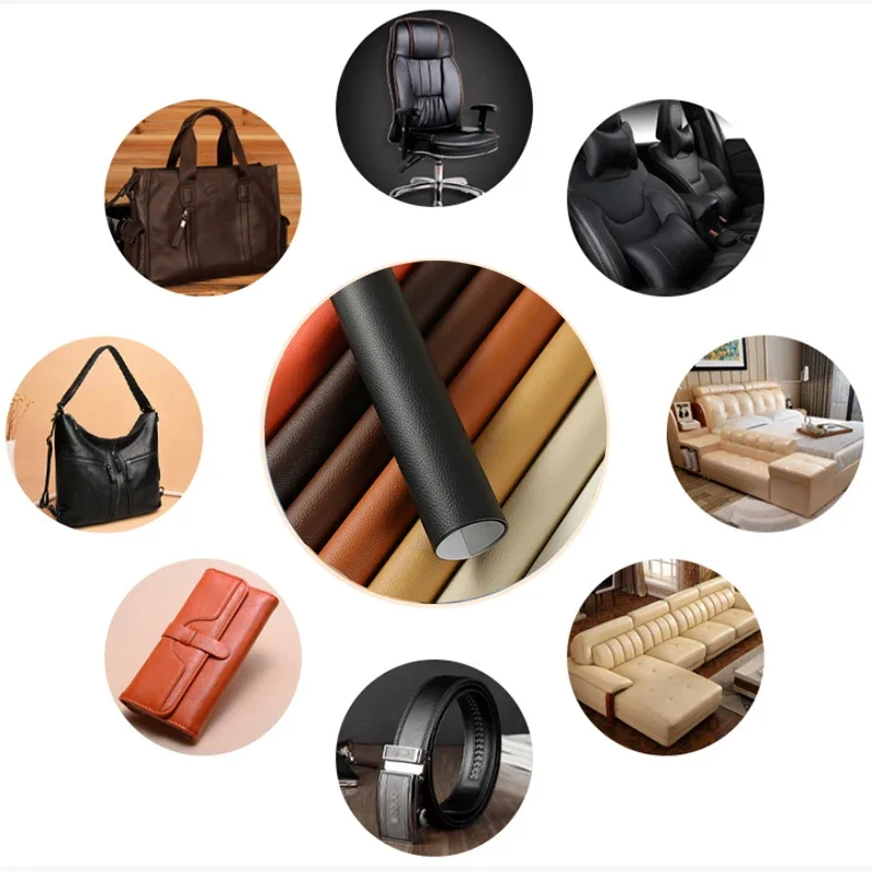 250X137CM Self Adhesive Leather Sofa PU Leather Fabrics Patch Sticker Leather Repair Patches for Furniture Automotive Interior images - 6