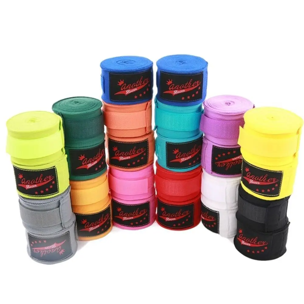 Boxing Accessories 5M Boxing Straps Elastic Cotton Hand Guards Straps Protect 2 Rolls Bandages Wrapped Kick boxing bandages