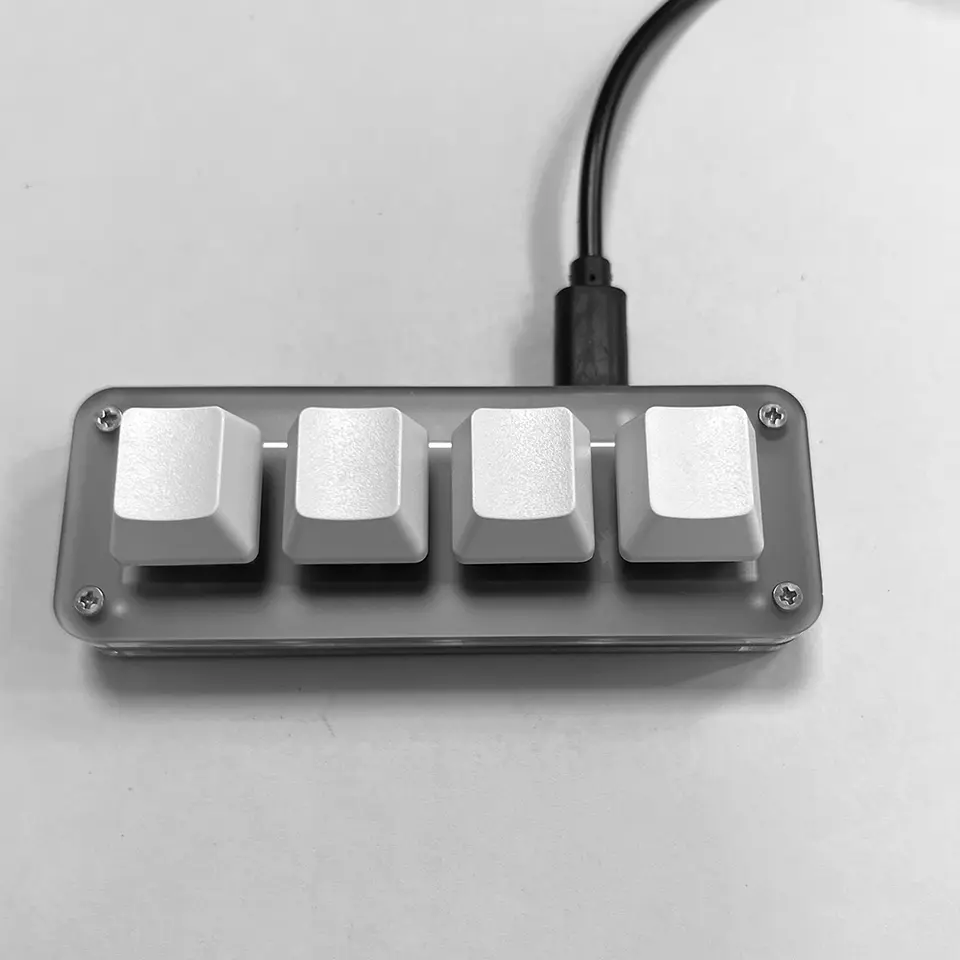 3 Key + 1 Knob/ 4 Keys RGB Macro Custom Keyboard Programmable Mechanical Keypad for Office Mechanical Keyboard image 6