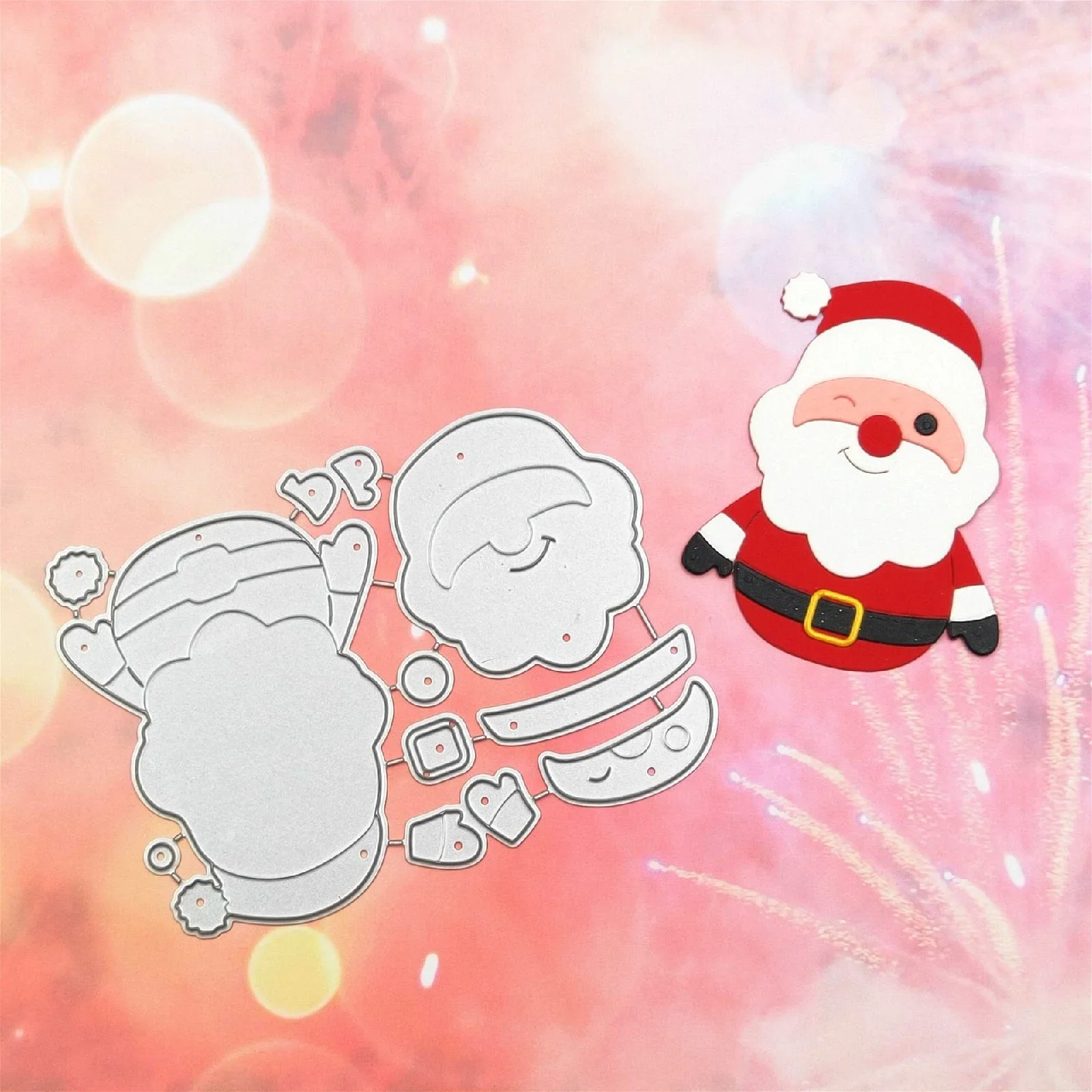 

Lovely Santa Claus Metal Cutting Dies Card Making Scrapbooking Embossing Cuts Stencil Craft