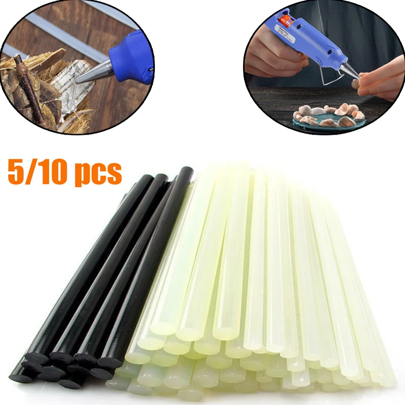 

7mm / 11mm Transparent Hot-melt Gun Glue Sticks for Heat Pistol Gun Adhesive DIY Tools Repair Alloy Accessories 5pcs 10pcs