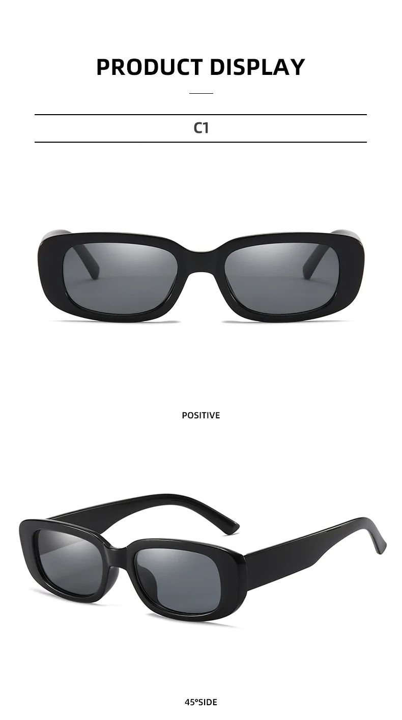 Steampunk Rectangle Sunglasses For Men And Women Uv400 Protection_voghion.com