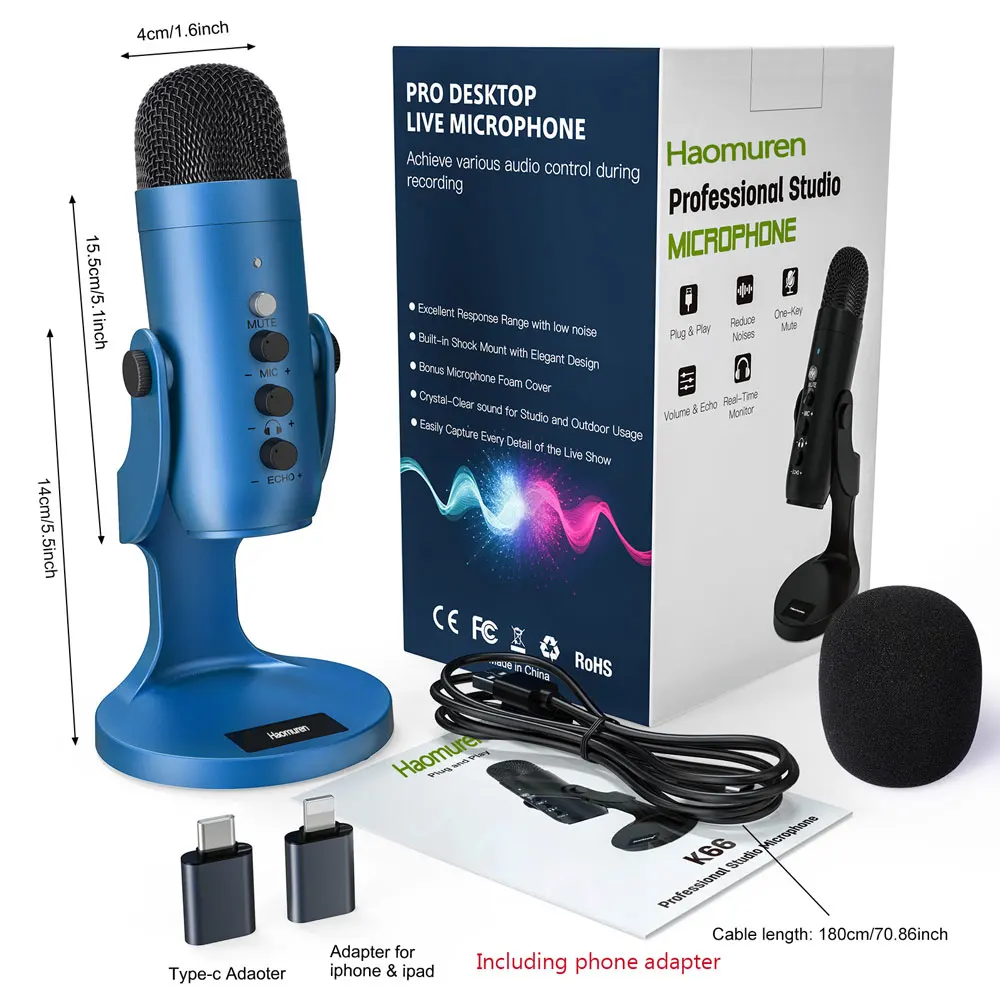 Zealsound Gaming Usb Microphone For iPhone Phone