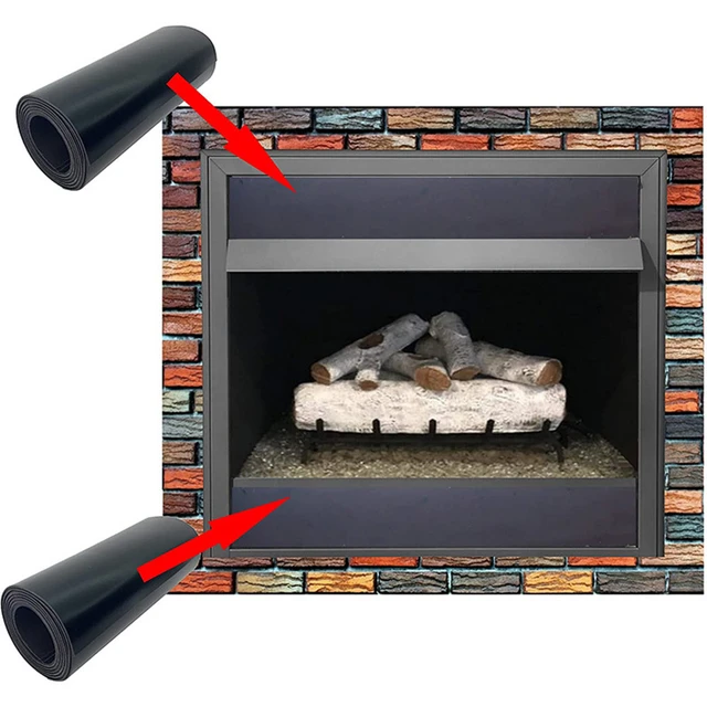 New Fireplace Blocker Blanket Prevents Heat Loss Overnight Chimney Draft  Stopper Saves Energy Fireplace Cover Black - AliExpress