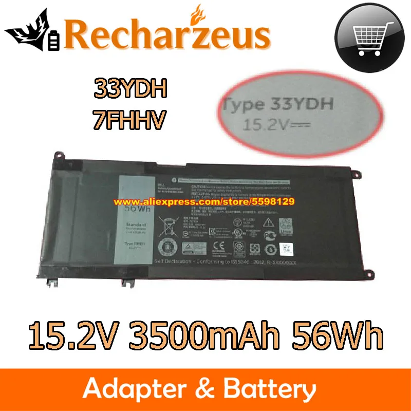 Bateria Original 15.2V 56Wh 33YDH 7FHHV 17